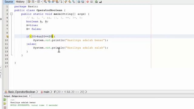 Tutorial Belajar Java - 10 Operator Boolean смотреть онлайн