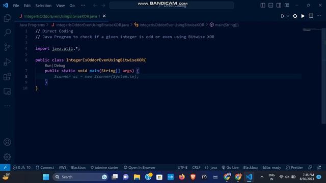 Java Program to Check if Given Integer is Odd or Even Using Bitwise XOR | Direct Coding | смотреть онлайн