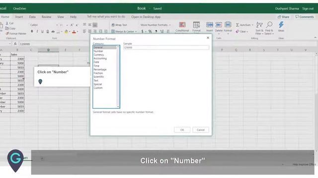 How to set a number format for cells in MS Excel Online #Office365 смотреть онлайн