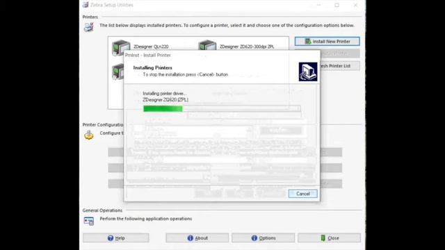 Zebra Basic Printer Setup - Manual Configuration смотреть онлайн