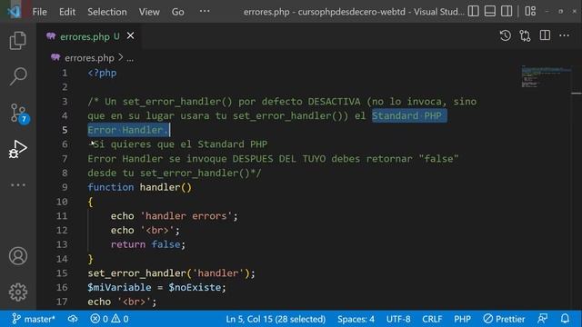Errores en PHP | Capturar Errores | set_error_handler() en PHP - PHP Error Log смотреть онлайн