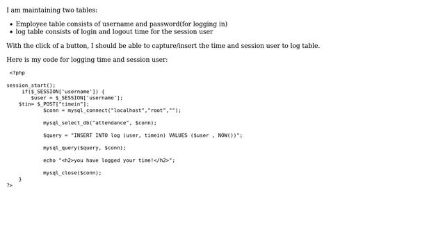 How to add DATETIME value for session user? смотреть онлайн
