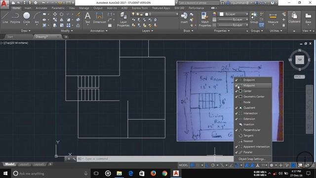 Autocad 2017 | Complete Building Planning Part-3 Single Line2 смотреть онлайн