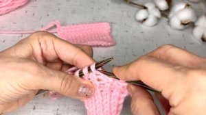 Закрытие петель спицами. Утолщённый край. ЛЕГКО!Необычный способ закрыть петли спицами.