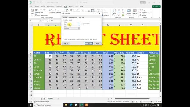 Sort Filter Validation And Subtotals in Ms Excel Data Menu смотреть онлайн