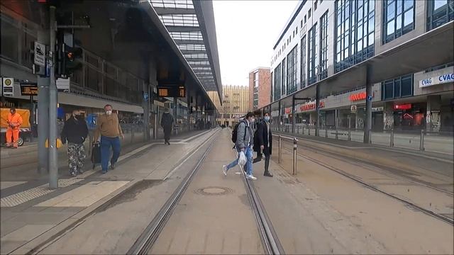 【4K】 RIDE THROUGH CHEMNITZ - From Central Station To TU Campus