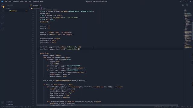 Tic Tac Toe Game With Pygame #3 смотреть онлайн