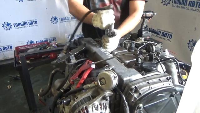 Проверка компрессии в двигателе D4CB 3567571 Sorento 145 л.с. CRDI смотреть онлайн