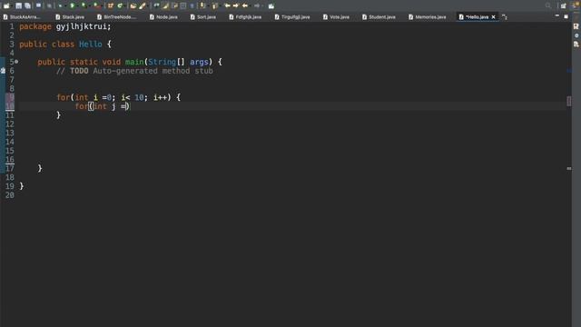 how to create a double loop in java using eclipse смотреть онлайн