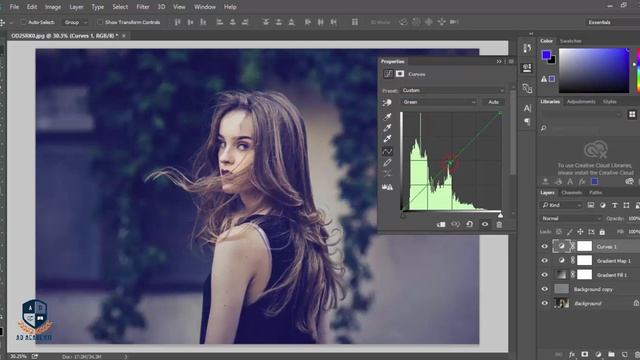 How To Add | Dramatic Color Effect Into Photo | Photoshop CC 2017 Tutorial смотреть онлайн