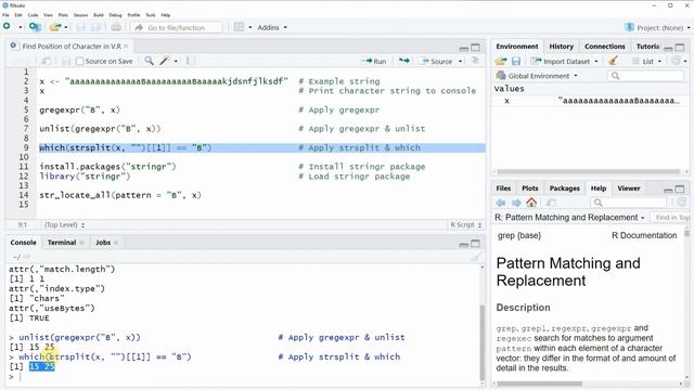R Find Position of Character in String (3 Examples) | gregexpr, strsplit & str_locate_all Functions смотреть онлайн