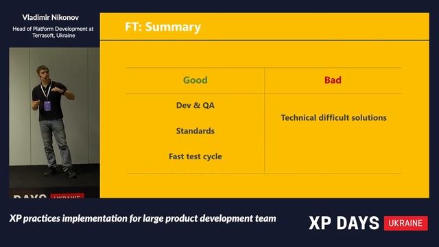 XP practices implementation for large product development team (Vladimir Nikonov, Ukraine) смотреть онлайн