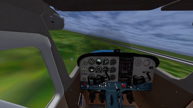 FlightGear Mouse Control Tutorial And Pattern Flying With An Aborted TakeOff!