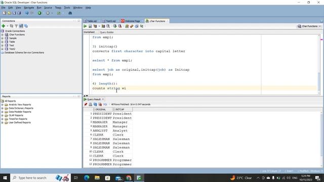 String/Character Functions Bult-in functions in Oracle PL/SQL смотреть онлайн