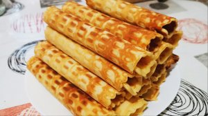 Вкус детства. Выпекала вафельные трубочки в мультипекаре