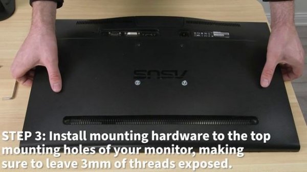 MOUNT-POLE05O Pole Mount Pneumatic Monitor Arm for VESA 75x75mm and 100x100mm Assembly by VIVO