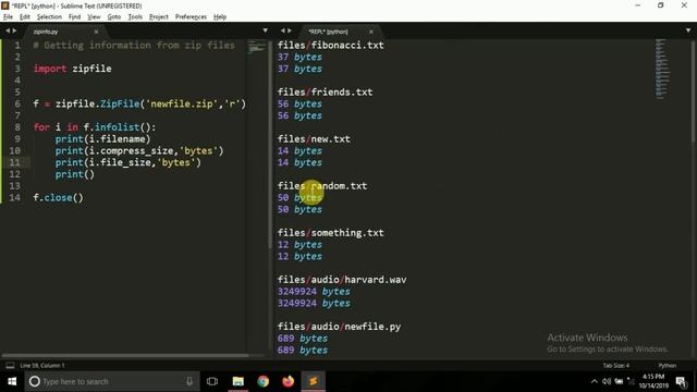 pyZIP 6 | Getting info about zip files | pyGuru смотреть онлайн