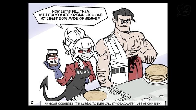 [HellTaker Comic #1] РЕЦЕПТ БЛИНЧИКОВ! [SilverTatsu] - Rus Comics Dub