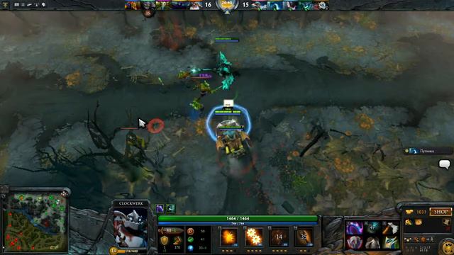 Dota 2: Пексик играет за СЛУГУ ТАРАКАНОВ (Клок дерьма, Clockwerk), ЭПОПЕЯ 5 из 5 - WIN!!!!!