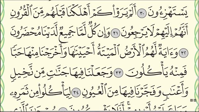 Коран. Сура Йасин (Ясин) № 36. Аяты 28-34. #коран #ясин #таджвид смотреть онлайн