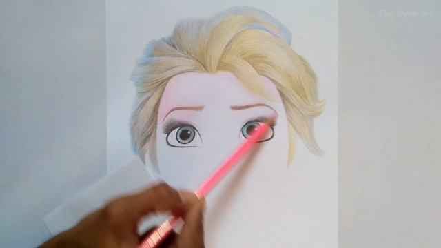 Drawing Frozen2 - Elsa |Timelapse| |Fine Sketch Art| смотреть онлайн