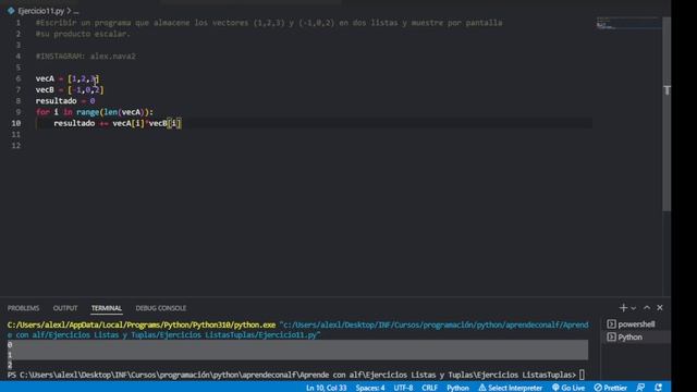 Ejercicio 11 - Listas y Tuplas - Programación en Python смотреть онлайн