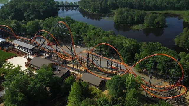 OFFICIAL Jersey Devil On-Ride & Aerial Video from Six Flags Great Adventure смотреть онлайн