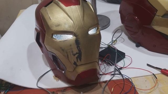 Jarvis voice .Iron man helmet test mask.Шлем железного человека mk45 интегрирование звукового модул смотреть онлайн