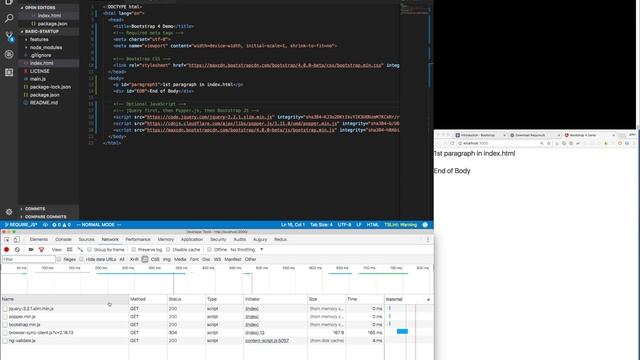 Java to JavaScript #2: Bootstrap 4 Project Setup and JavaScript loading order смотреть онлайн