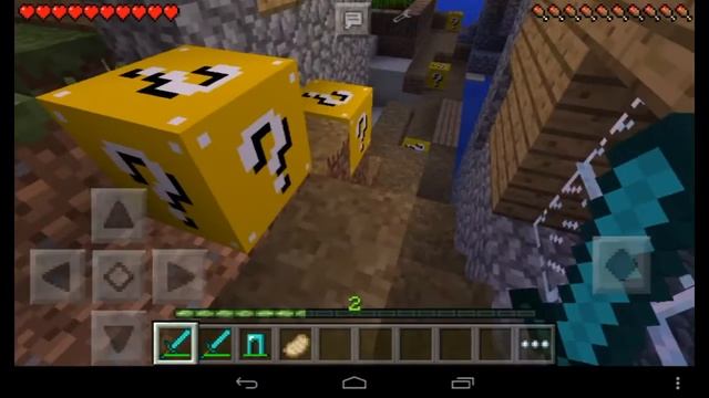 Мод на Лаки Блоки в Minecraft pe 0.14.0 смотреть онлайн