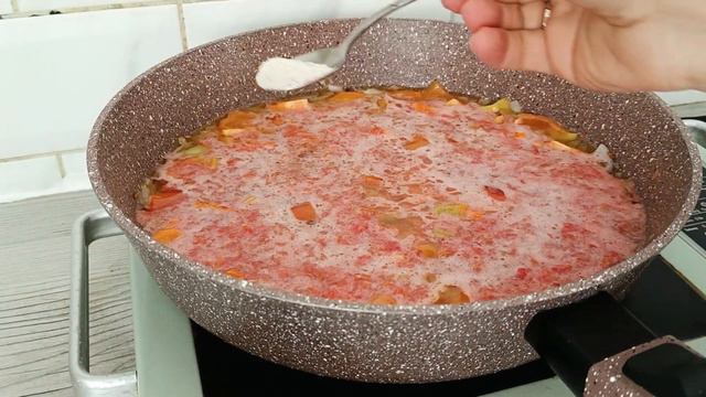 Всего несколько минут и Вкуснейший ужин или обед в одной сковороде готов