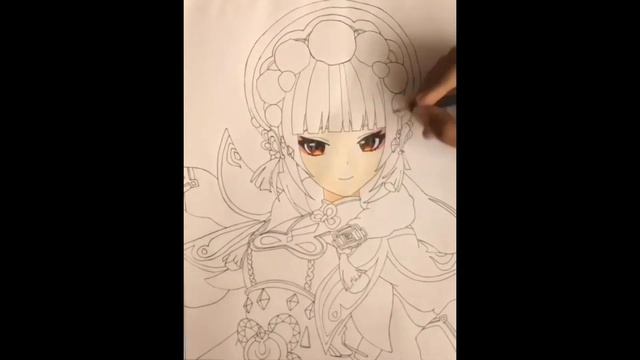 How to draw Yun Jin from "Genshin Impact" (step by step) смотреть онлайн