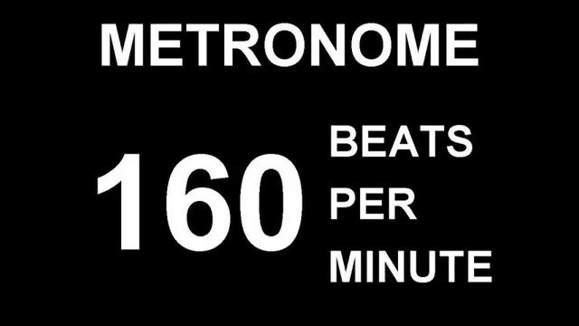 METRONOME 160 BPM (BEATS PER MINUTE) смотреть онлайн