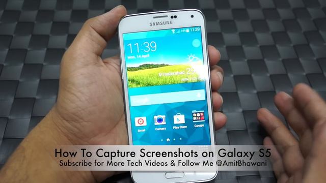 Samsung Galaxy S5 - 2 Ways to Capture ScreenShot - Easy Tutorial смотреть онлайн
