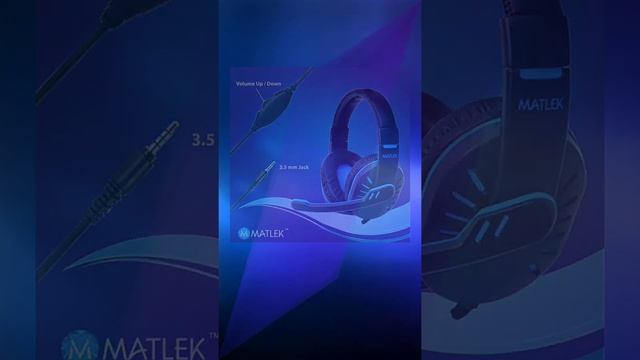 Matlek Gaming Headphone With Adjustable Mic смотреть онлайн