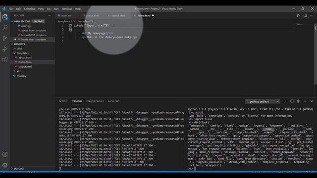 Creating Navigation Menu flask Python смотреть онлайн