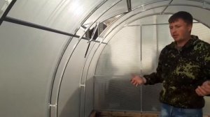 Теплица из поликарбоната. Обзор теплицы с двойными дугами