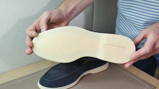 Мужские лоферы Summer Walk от Loro Piana, замша, review: ID 163637 смотреть онлайн