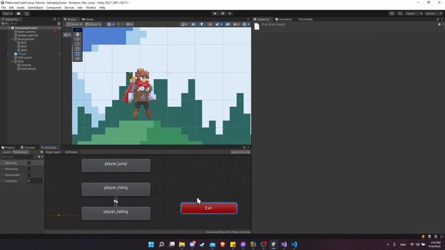 Jumping and Air Movement - 2D Platformer Crash Course in Unity 2022 (Part 11) смотреть онлайн