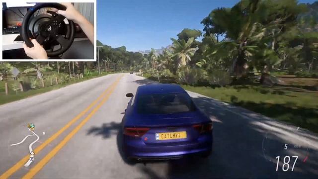 800HP Audi RS 7 Sportback 2013 - Forza Horizon 5 | Steering Wheel (Thrustmaster T300RS) Gameplay смотреть онлайн