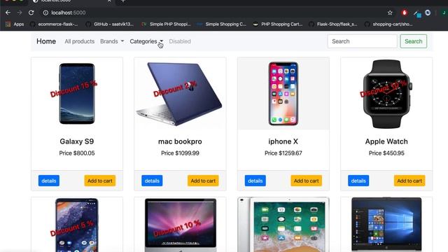 Ecommerce website online shop display categories with flask coding python tutorial part 21 смотреть онлайн