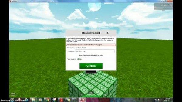 Robux Generator, This is fake... ROBLOX