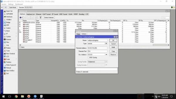 Mikrotik Web Proxy Transparent + Web Logging