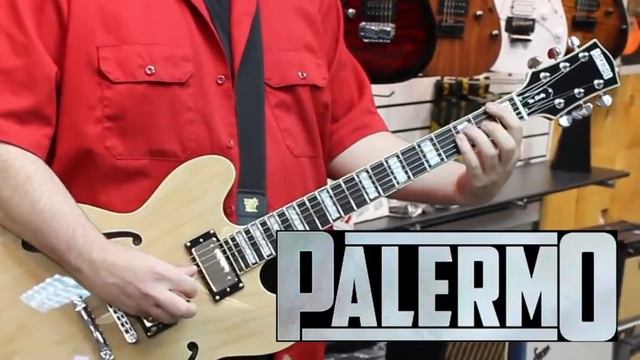 Palermo Guitars THE SHELBY Semi Hollow Thinline Guitar PT. 2 смотреть онлайн