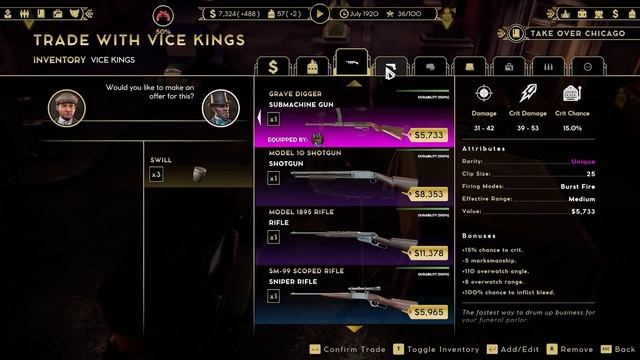 Империя Греха (Empire of Sin) изменения в игре - патч 1.03 смотреть онлайн
