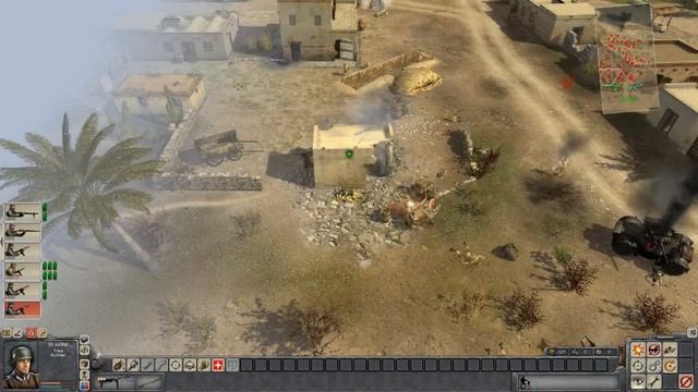 Men of War - German campaign walkthrough - Mission 3 - Desert Stronghold 1/8 смотреть онлайн