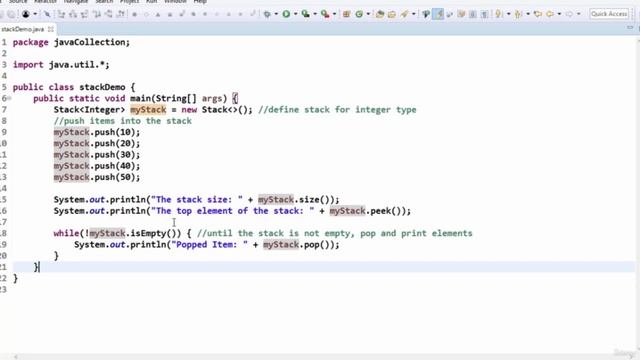 20 Java Stack Class смотреть онлайн