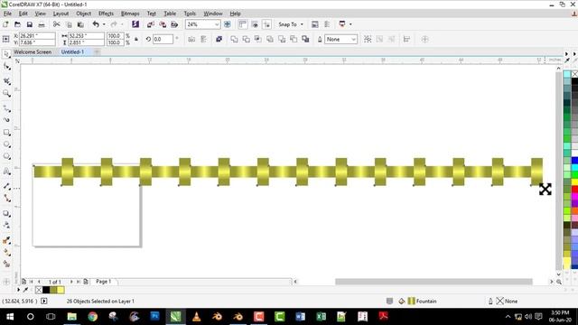 How to Create Beautiful 3D Pattern Design in Corel Draw x7 Part 42 смотреть онлайн