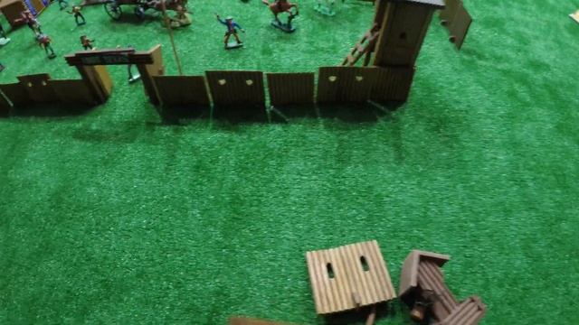 136 Игры для детей игрушки солдатики играть с детьми в игру вместе строить город ковбоев Форт Техас смотреть онлайн