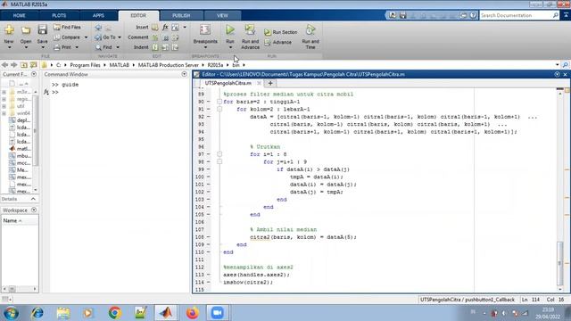PERBAIKAN CITRA MENGGUNAKAN MATLAB DENGAN METODE MEDIAN FILTER смотреть онлайн